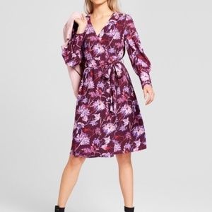 Who What Wear Purple Floral Maxi Dress